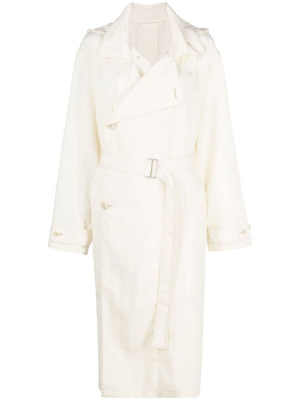 

Double-breasted hooded trench coat, Lemaire Double-breasted hooded trench coat