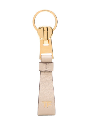 

Monogram-print leather keyring, TOM FORD Monogram-print leather keyring