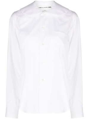

Rounded-collar cotton shirt, Comme Des Garçons Girl Rounded-collar cotton shirt