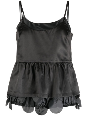

Sleeveless layered peplum top, Comme Des Garçons Comme Des Garçons Sleeveless layered peplum top