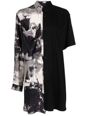 

Silk asymmetric shirt, Yohji Yamamoto Silk asymmetric shirt