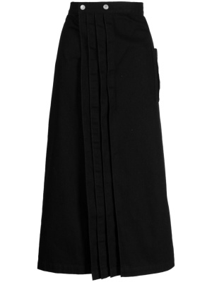 

Button-fastening cotton skirt, Yohji Yamamoto Button-fastening cotton skirt