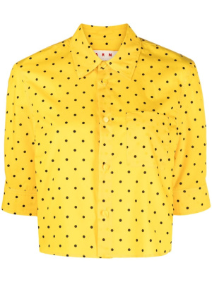 

Polka dot-print cotton shirt, Marni Polka dot-print cotton shirt