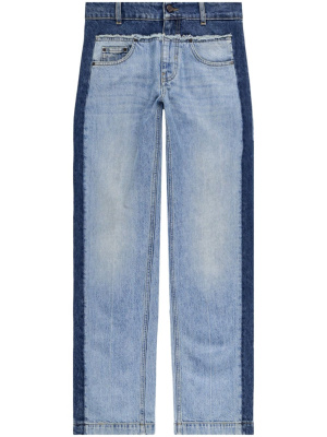 

Panelled straight-leg jeans, Stella McCartney Panelled straight-leg jeans