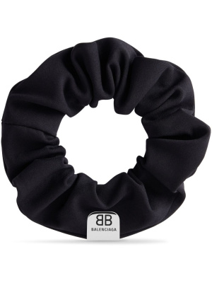 

Holli S logo-plaque scrunchie, Balenciaga Holli S logo-plaque scrunchie