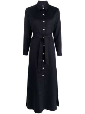 

Gwyneth belted wool shirtdress, A.P.C. Gwyneth belted wool shirtdress