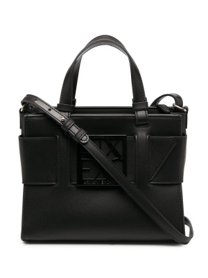

Logo plaque tote bag, Armani Exchange Logo plaque tote bag