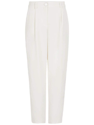 

Logo-embroidered tapered trousers, Armani Exchange Logo-embroidered tapered trousers