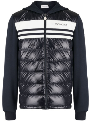 

Logo-print padded zip-up jacket, Moncler Logo-print padded zip-up jacket