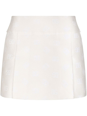 

Logo-embroidered miniskirt, Dolce & Gabbana Logo-embroidered miniskirt