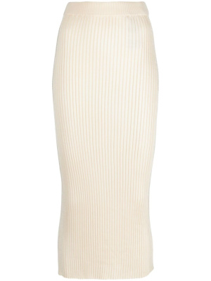 

Ribbed-knit midi skirt, Jil Sander Ribbed-knit midi skirt