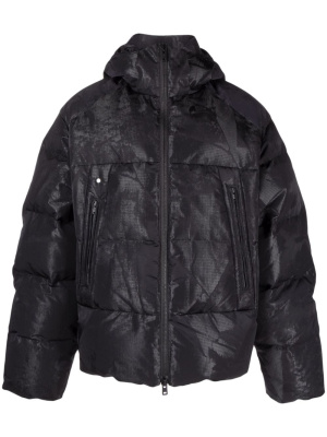 

Graphic-print hooded puffer jacket, Y-3 Graphic-print hooded puffer jacket
