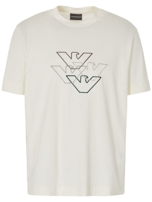 

Logo-print cotton T-shirt, Emporio Armani Logo-print cotton T-shirt