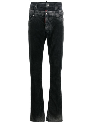 

Layered mid-rise straight-leg jeans, Dsquared2 Layered mid-rise straight-leg jeans
