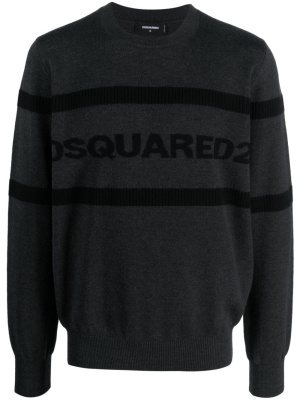 

Intarsia-logo wool jumper, Dsquared2 Intarsia-logo wool jumper