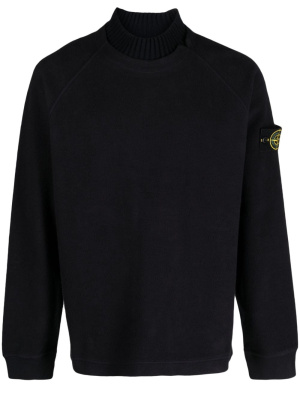 

Compass-motif layered sweatshirt, Stone Island Compass-motif layered sweatshirt
