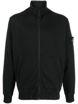 

Compass-patch zip-up sweatshirt, Stone Island Compass-patch zip-up sweatshirt
