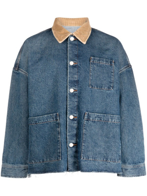 

Corduroy-collar denim jacket, A.P.C. Corduroy-collar denim jacket