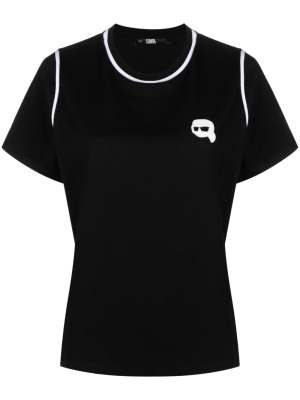 

Ikonik Karl-patch organic cotton T-shirt, Karl Lagerfeld Ikonik Karl-patch organic cotton T-shirt
