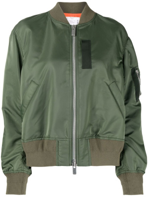 

Zip-fastening bomber jacket, Sacai Zip-fastening bomber jacket