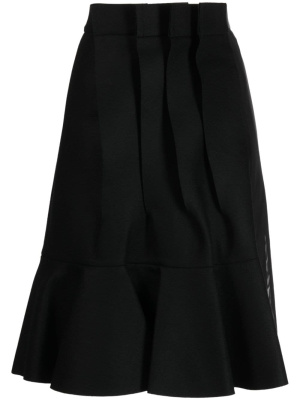 

Ruffle-detailing wool skirt, Sacai Ruffle-detailing wool skirt