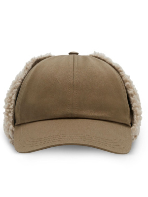 

Fleece-trim trapper cap, Burberry Fleece-trim trapper cap