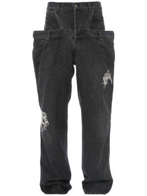 

Double-waistband wide-leg jeans, JW Anderson Double-waistband wide-leg jeans
