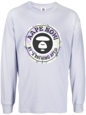 

Logo-print cotton T-shirt, AAPE BY *A BATHING APE® Logo-print cotton T-shirt