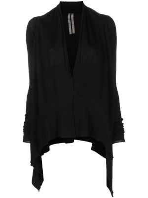 

Fine-ribbed cashmere cardigan, Rick Owens Fine-ribbed cashmere cardigan