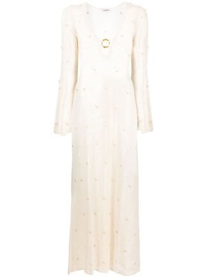 

Beaded mesh maxi dress, SANDRO Beaded mesh maxi dress