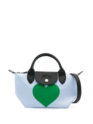 

Le Pliage heart-print mini bag, Longchamp Le Pliage heart-print mini bag