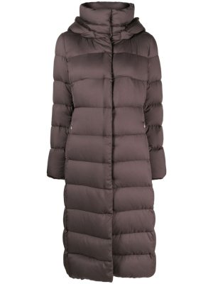 

Quilted hooded down midi coat, Herno Quilted hooded down midi coat