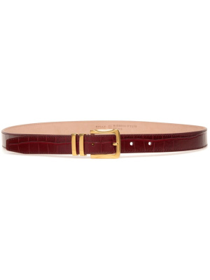 

Curved leather belt, Bally Curved leather belt