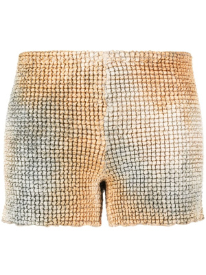 

Smocked tie-dye shorts, Off-White Smocked tie-dye shorts
