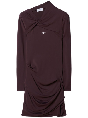 

Off Stamp twist-detail minidress, Off-White Off Stamp twist-detail minidress