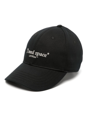 

I Need Space-embroidery baseball hat, Off-White I Need Space-embroidery baseball hat