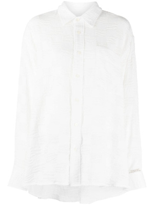 

Embroidered-design cotton shirt, Ader Error Embroidered-design cotton shirt