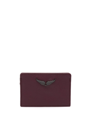 

Logo-plaque leather card holder, Zadig&Voltaire Logo-plaque leather card holder