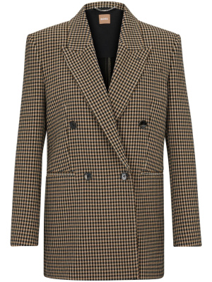 

Houndstooth double-breasted blazer, BOSS Houndstooth double-breasted blazer