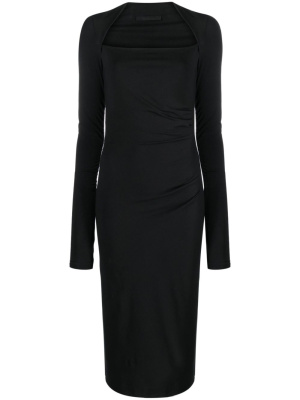 

Shrung gathered midi dress, Helmut Lang Shrung gathered midi dress