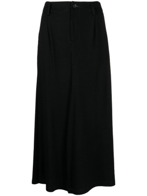 

Front-slit wool midi skirt, Yohji Yamamoto Front-slit wool midi skirt