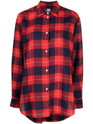 

Tartan check-pattern shirt, TOTEME Tartan check-pattern shirt
