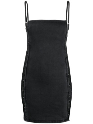 

Hook-and-eye denim minidress, Y/Project Hook-and-eye denim minidress