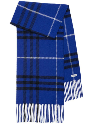 

Check-pattern fringed scarf, Burberry Check-pattern fringed scarf