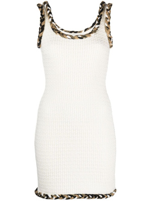 

Braided-trim knitted minidress, Moschino Braided-trim knitted minidress