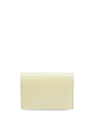 

Engraved-logo leather wallet, Jil Sander Engraved-logo leather wallet