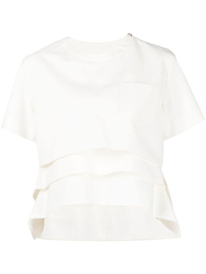 

Decorative zip layered T-shirt, Sacai Decorative zip layered T-shirt