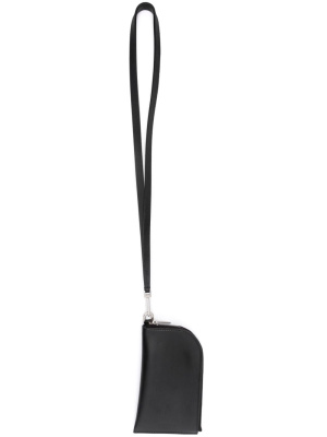 

Neck-strap leather card holder, Rick Owens Neck-strap leather card holder
