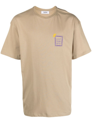 

Logo-print cotton T-shirt, Adish Logo-print cotton T-shirt