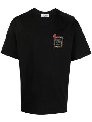 

Logo-print cotton T-shirt, Adish Logo-print cotton T-shirt